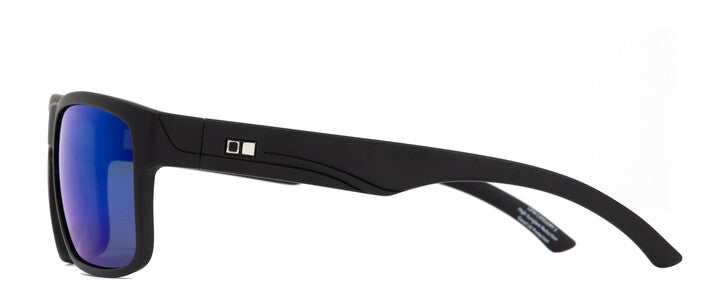 Otis Eyewear Rambler Matte Black Mirror Blue Polarized Lens Sunglasses