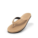 Indosole Women's ESSNTLS Vegan Flip Flops [Reused Tire Sole, Natural Rubber Arch Support, ENVRO Strap, Waterproof]