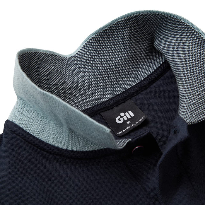 Gill Men's Lucca Organic Cotton Large Dark Navy Short Sleeve Polo Shirt
