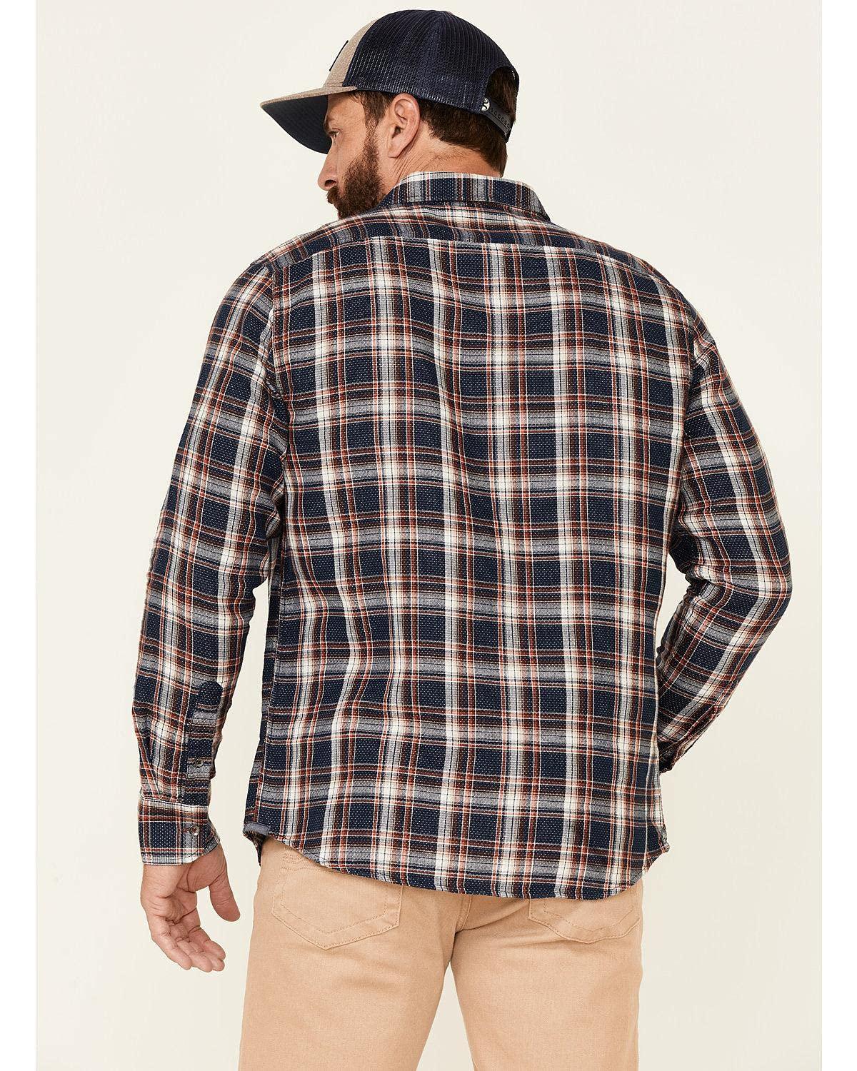 Flag & Anthem Navy Sarona Double Layer Medium Flannel Shirt - Sports by Sager