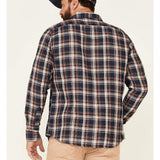 Flag & Anthem Navy Sarona Double Layer Medium Flannel Shirt - Sports by Sager