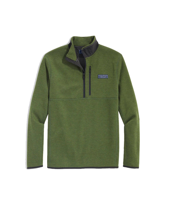 Vineyard Vines Men's Mountain Sweater Fleece Quarter-Zip Sweater
