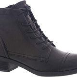 Comfortiva Women's Cardee Full-Grain Leather Slip-Resistant Boots, Side Zipper