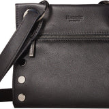 Hammitt Women's Tony Small Leather Purse With Strap Black/Gunmetal