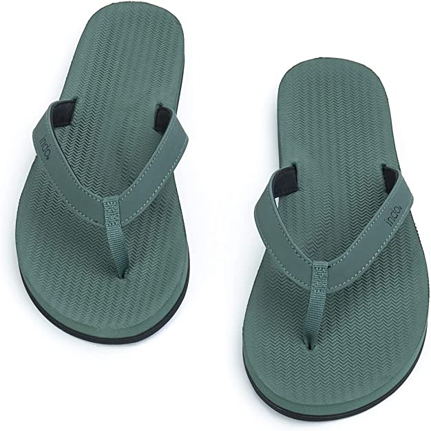 Indosole Women's ESSNTLS Vegan Flip Flops [Reused Tire Sole, Natural Rubber Arch Support, ENVRO Strap, Waterproof]