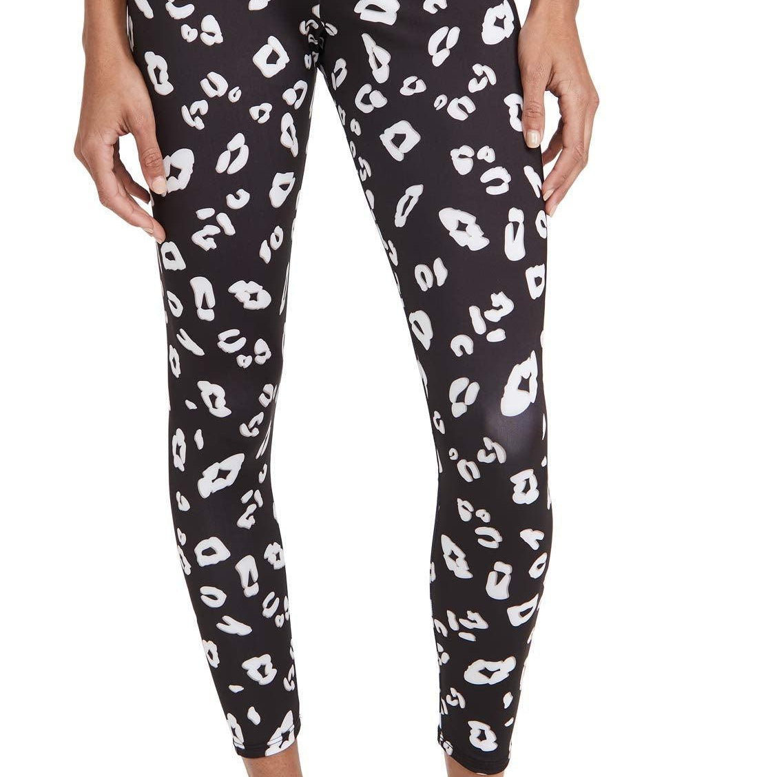 Onzie High Rise Black And White Leopard X-Large Midi Leggings