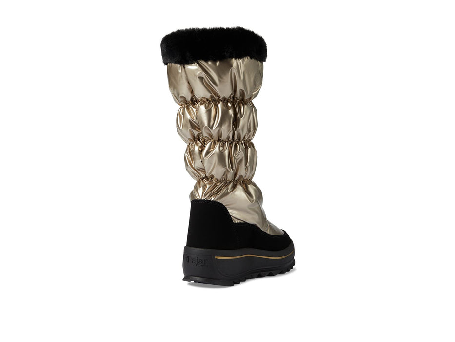 Pajar Women's Toboggan 2.0 Size 9 Gold Metal Premium Waterproof Zip-Up Winter Boots
