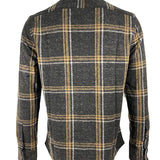 Flag & Anthem Charcoal, Brown And Tan Vintage Washed Large Flannel Shirt