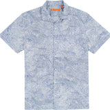 Tori Richard Tendensea White Medium Button Down Short Sleeve Hawaiian Shirt