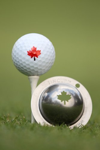 Tin Cup Maple Leaf Golf Ball Custom Marker Alignment Tool