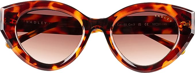 Radley London Women's 6502 Tortoiseshell Oversized Cat Eye Sunglasses