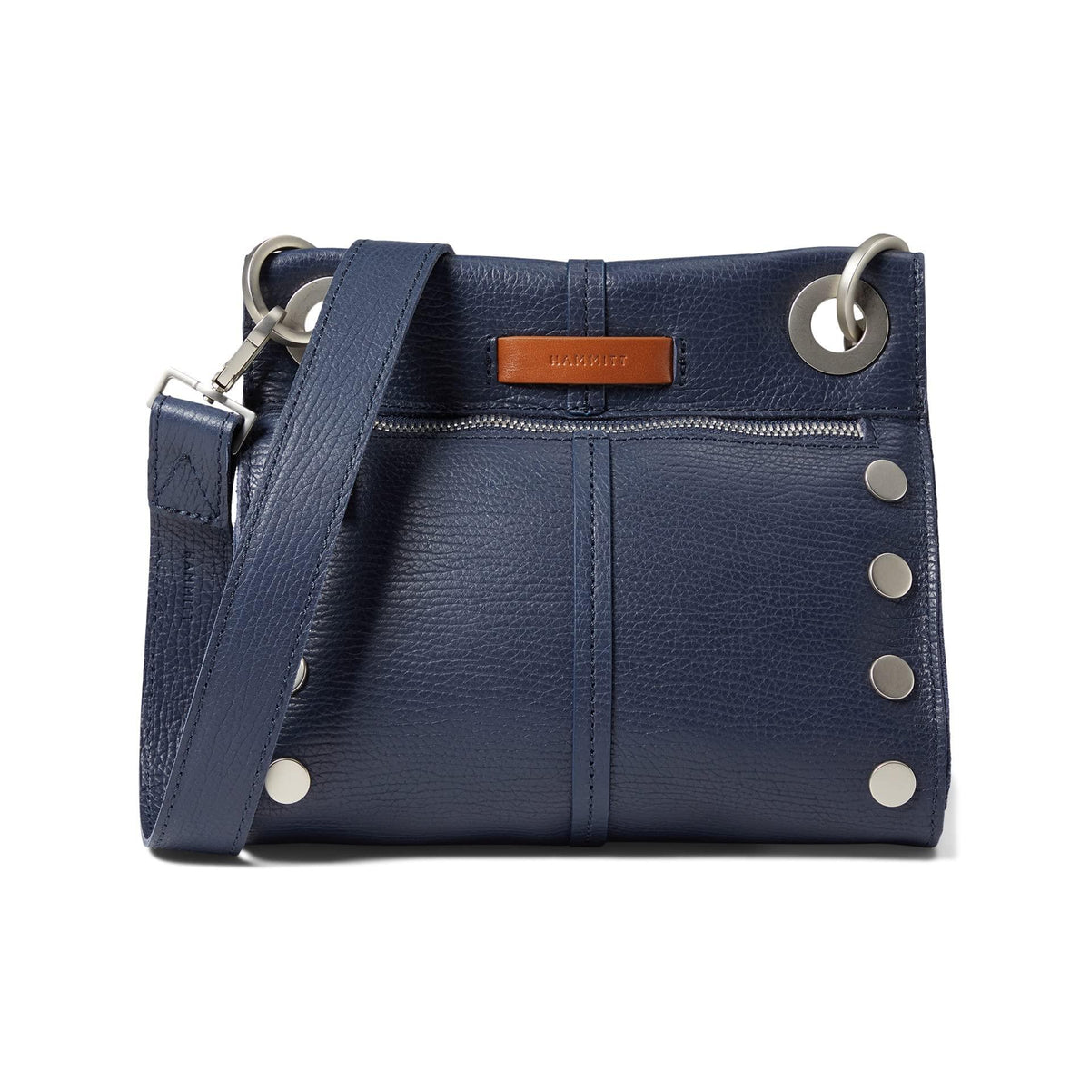 Hammitt Women's Tony Small Leather Purse With Strap Indigo Navy