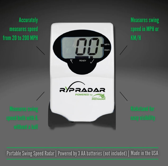 Rypstick | RypRadar 2.0 Golf Swing Speed Monitor and Radar for Rypstick