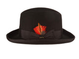 Scala Men's Classico Godfather Wool Felt Wide Brim Fedora Hat