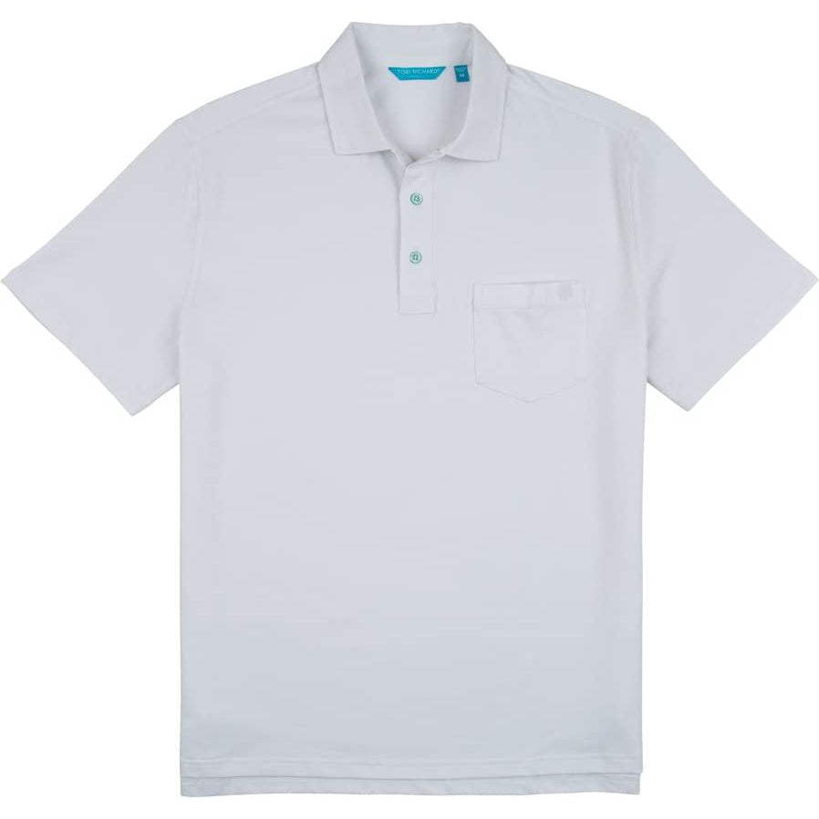 Tori Richard Men's Passport Hibiscus Medium Short Sleeve Polo Golf Shirt - Sports by Sager