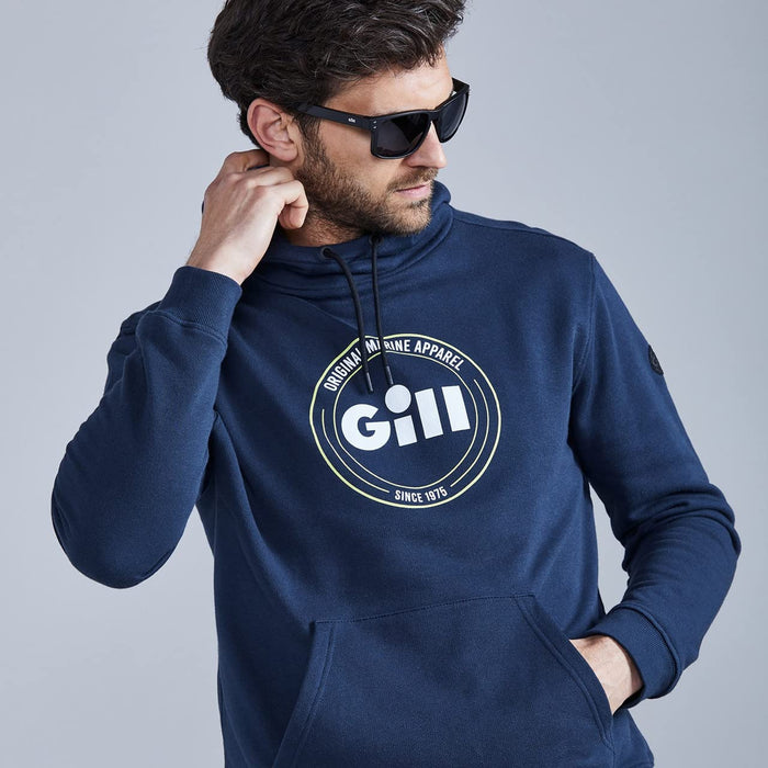 Gill Men's Cavo Organic Cotton Hoodie X-Large Dark Navy Long Sleeve Sweatshirt