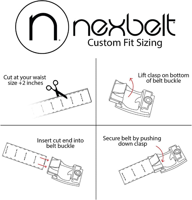 Nexbelt Men's Torque Black Nylon Strap Ratchet Rugged Work Belt