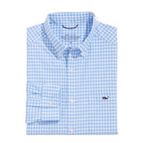 Vineyard Vines Men's Classic Fit Plaid On-The-Go Lightweight Button-Down Shirt