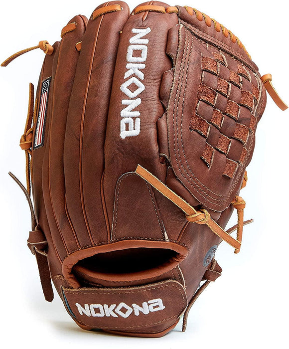 Nokona Classic Walnut 12.5" Closed Web Right Handers Baseball Glove