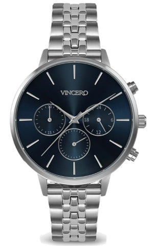 Vincero Women's Kleio Silver + Turkish Blue Luxury Japanese Quartz Wrist Watch