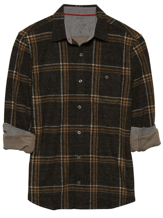 Flag & Anthem Charcoal/Brown XX-Large Madeflex Long Sleeve Flannel Shirt