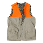 TAG Safari Khaki Blaze Clay Bird Shooting Safari Vest with Covered Pockets - Sports by Sager
