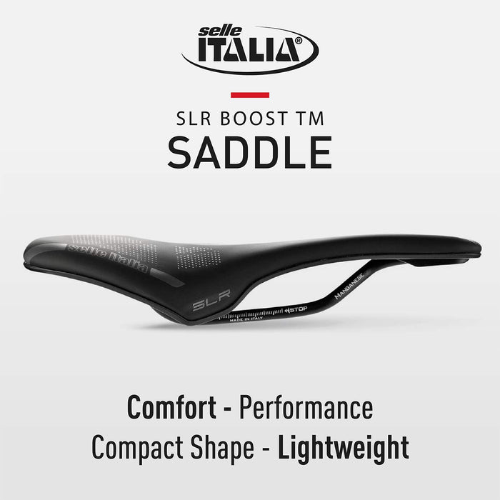 Selle Italia Black SLR Boost TM L 248x145mm 230g MTB and Road Bike Saddle