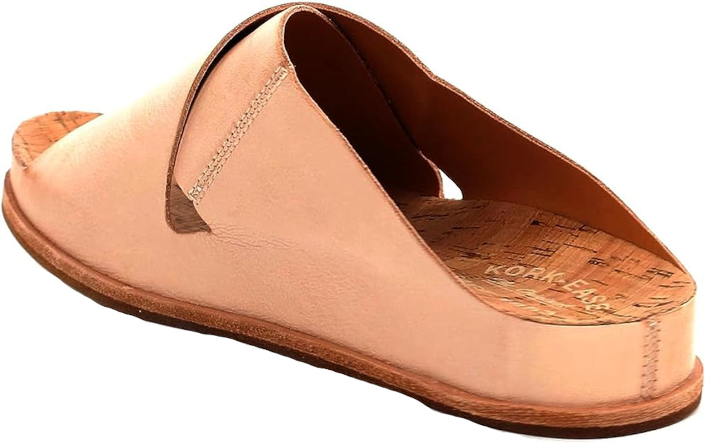 Tutsi Leather Slip-On Cross-Band Slide Sandal