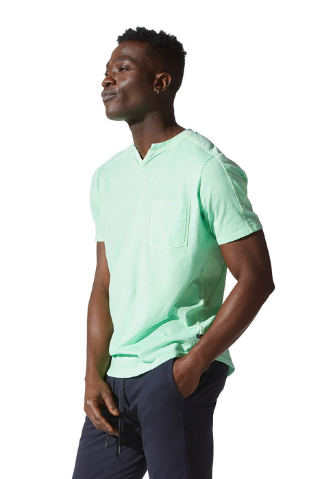 Good Man Brand Medium Sea Premium Cotton Jersey V-Notch Neck Crew Shirt