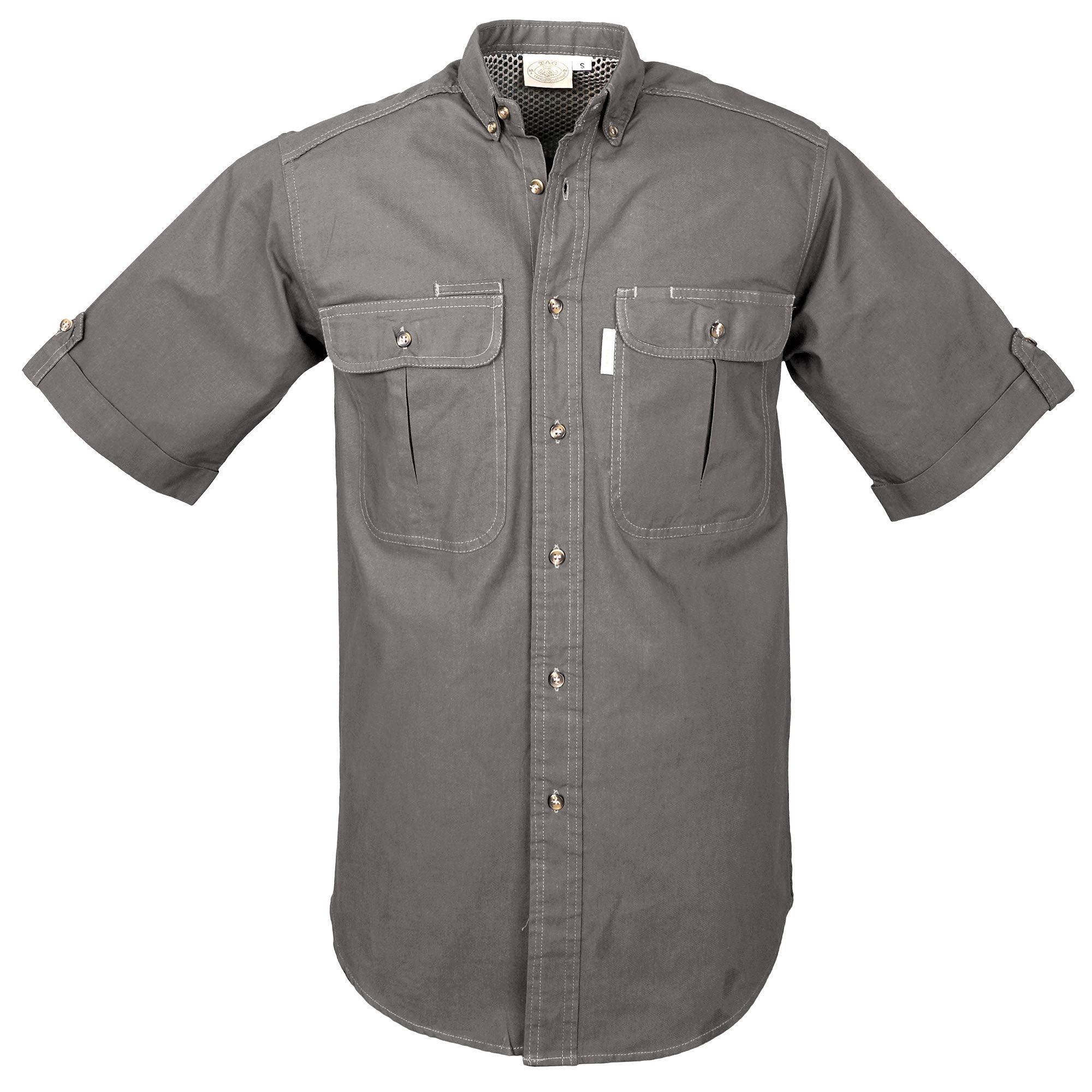 TAG Safari Men's Adventure Short Sleeve Shirt w Vent Back