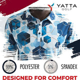 Yatta Golf Mens Standout Performance Short Sleeve Golf Polo Shirt