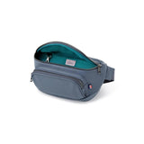 Kibou Vegan Premium Leather Fanny Pack Diaper Bag: With Detachable Compact Changing Pad & Baby Wipes Storage