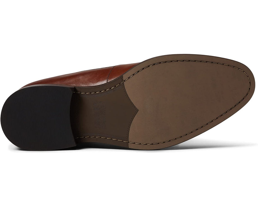 Johnston & Murphy Men's Stockton Venetian Size 9.5 Black Leather Slip-On Shoes