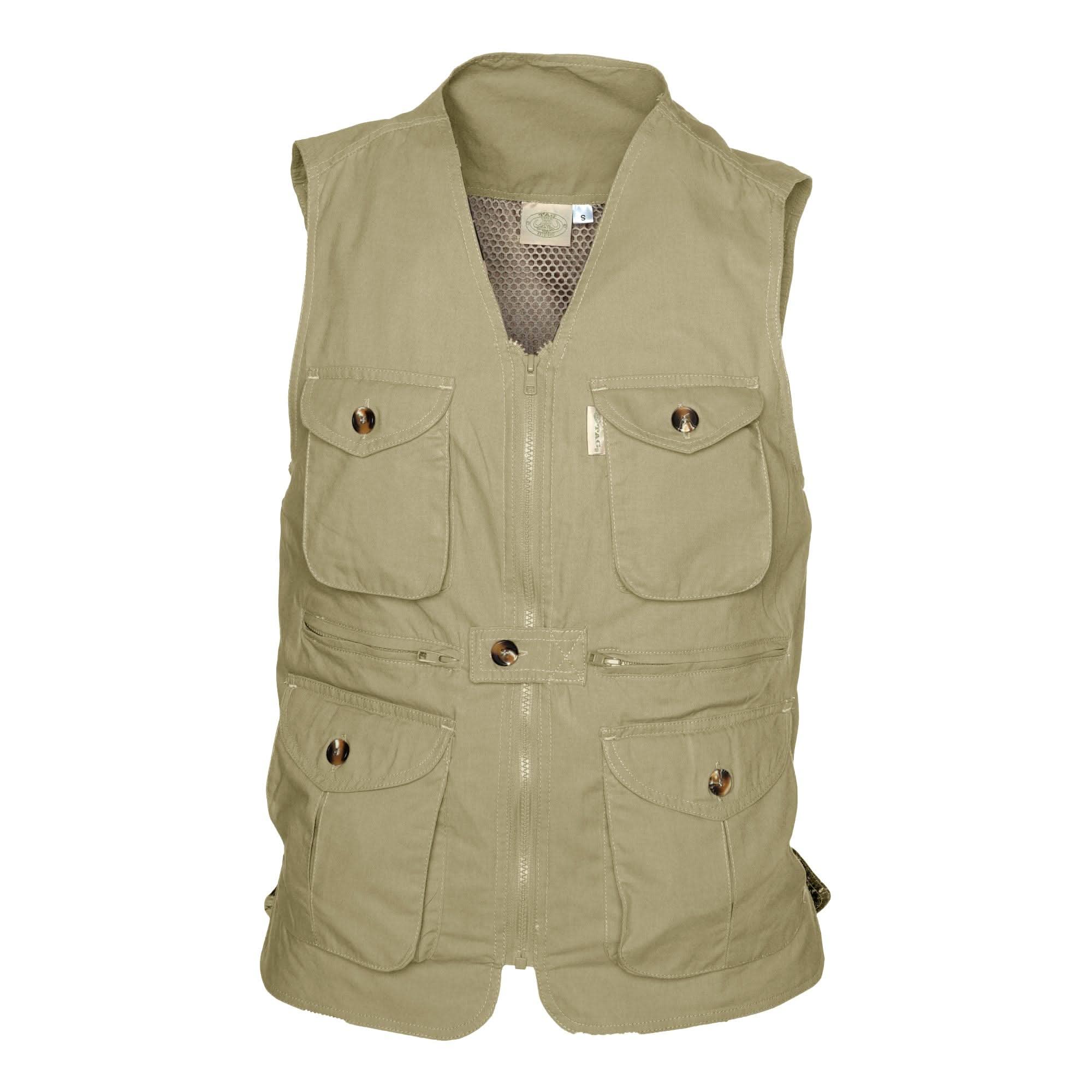 Tag Safari Vent Back Livingstone Vest for Men, 100% Cotton Vest 