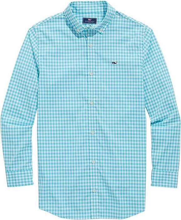 Vineyard Vines Boys' On-The-Go Gingham Button-Down Shirt