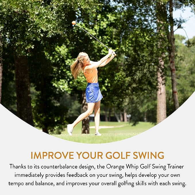 Orange Whip Trainer 47" Full-Size Golf Swing Training Aid