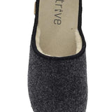 Strive Men's Copenhagen Dark Grey Size 7.5 Memory Foam Orthotic Slipper