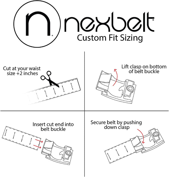 Nexbelt Men's Braided Liberty Leather Tip Ratchet Golf Belt