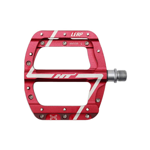 HT Components Leap ANS08 Pedals - Platform, Aluminum, 9/16", Red