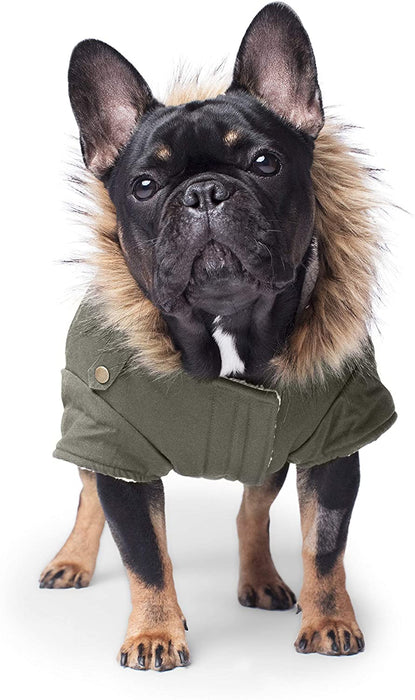 Canada Pooch Alaskan Army Parka Size 18 Army Green Insulated Dog Coat