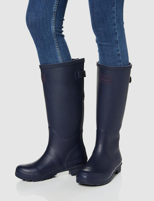 Joules Women's Field Welly French Navy Size 7 Tall Height Rain Boot