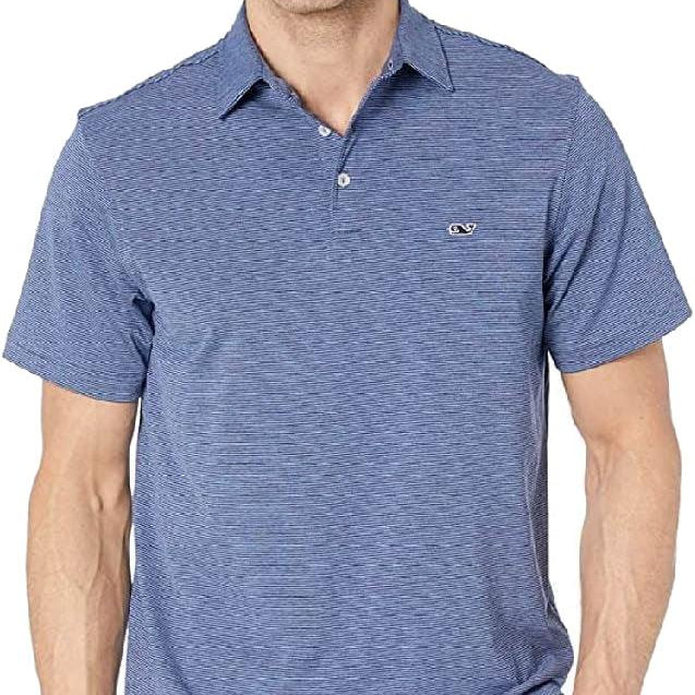 Vineyard Vines Men's St. Jean Stripe Sankaty Polo
