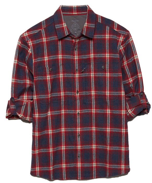 Flag & Anthem Red/Navy/White Small Madeflex Long Sleeve Flannel Shirt