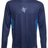 White Water Medium Slate Blue TechnoFlex Breathable Long Sleeve Shirt