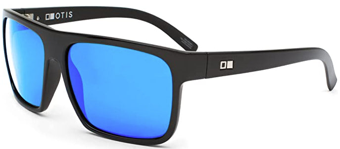 Otis Eyewear After Dark Black/L.i.t Blue Polarized Mineral Lens Sunglasses