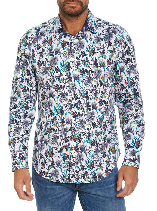 Robert Graham Men's All Aboard Multi Large Button-Up Long Sleeve Shirt