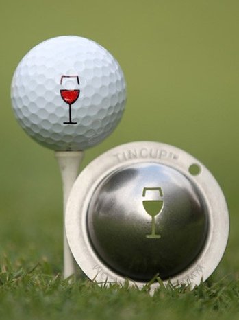 Tin Cup Martini Golf Ball Custom Marker Alignment Tool