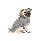 Canada Pooch Alaskan Army Parka Size 14+ Salt & Pepper Insulated Dog Coat