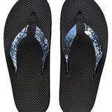 Island Slipper Mens Nylon Thong Blue Camo PQ Size 13 Sandals