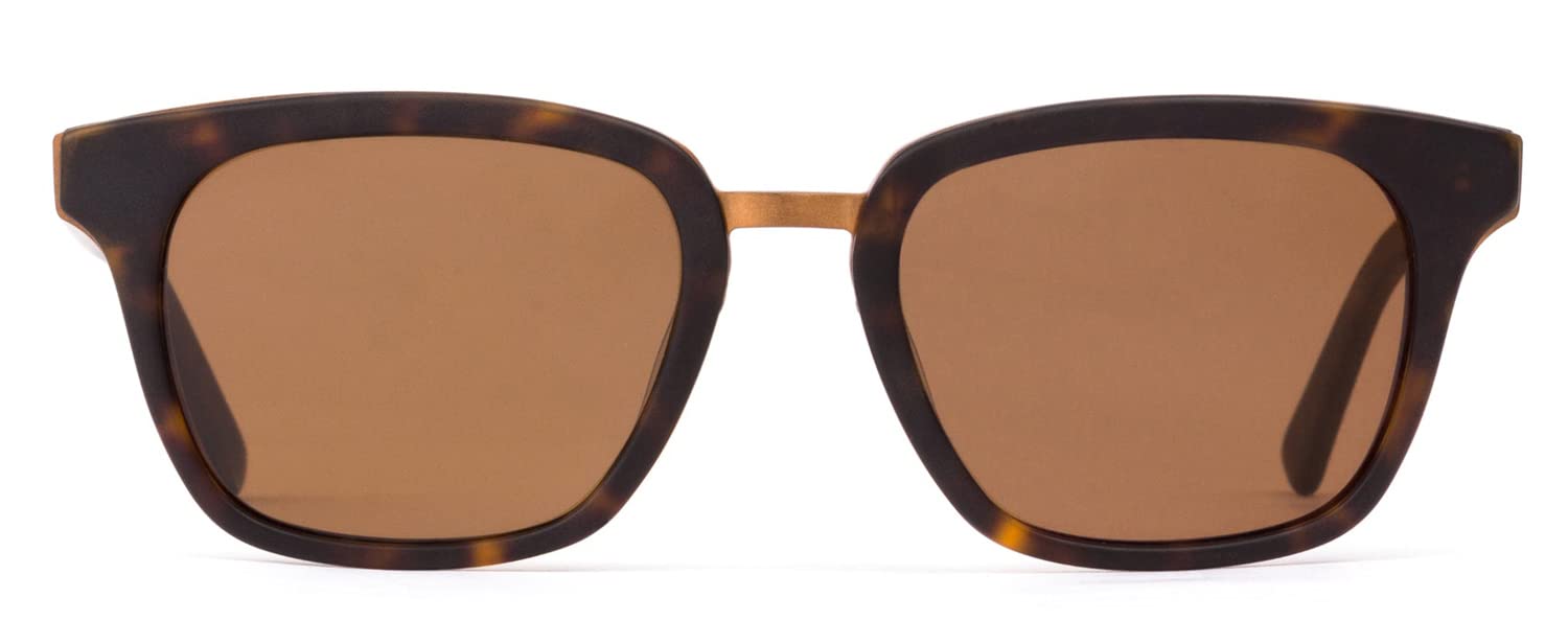 Otis Eyewear Fiction Dark Brown Tort Brown Polarized Mineral Lens Sunglasses
